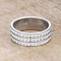 Thumbnail for Dreya 1.6ct CZ Rhodium Stainless Steel Eternity Ring Rings JGI   