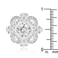 Thumbnail for Elegant Clear Cubic Zirconia Crest Ring Rings JGI   