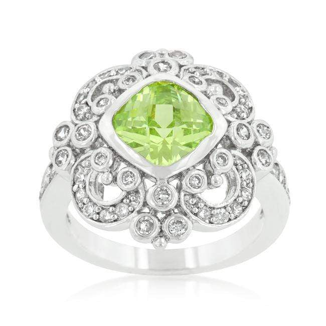 Elegant Peridot Crest Ring Rings JGI   