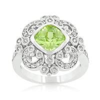 Thumbnail for Elegant Peridot Crest Ring Rings JGI   