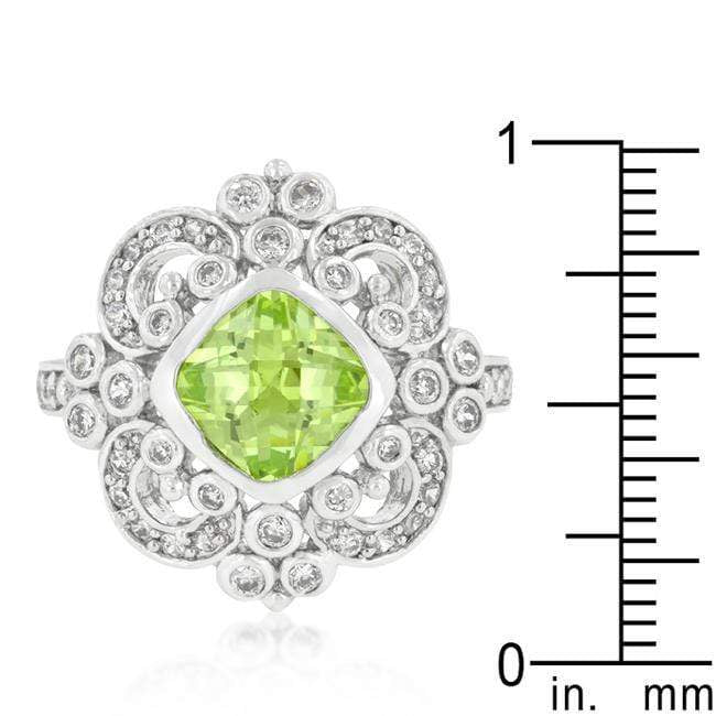 Elegant Peridot Crest Ring Rings JGI   