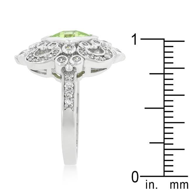 Elegant Peridot Crest Ring Rings JGI   