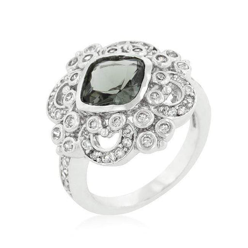 Elegant Smokey Crest Ring Rings JGI   