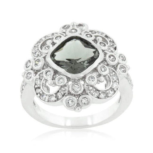 Elegant Smokey Crest Ring Rings JGI   