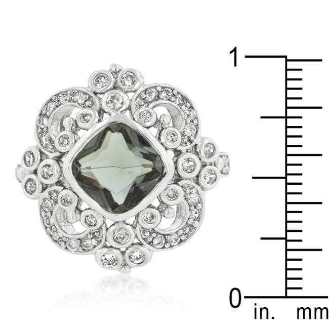 Elegant Smokey Crest Ring Rings JGI   
