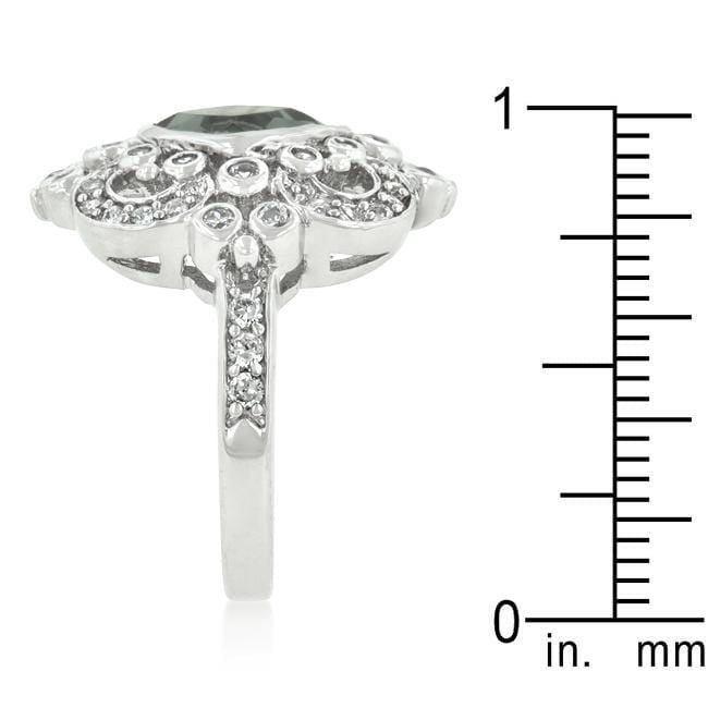 Elegant Smokey Crest Ring Rings JGI   