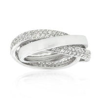 Thumbnail for Eternity Band Triplet with Clear Cubic Zirconia Rings JGI   