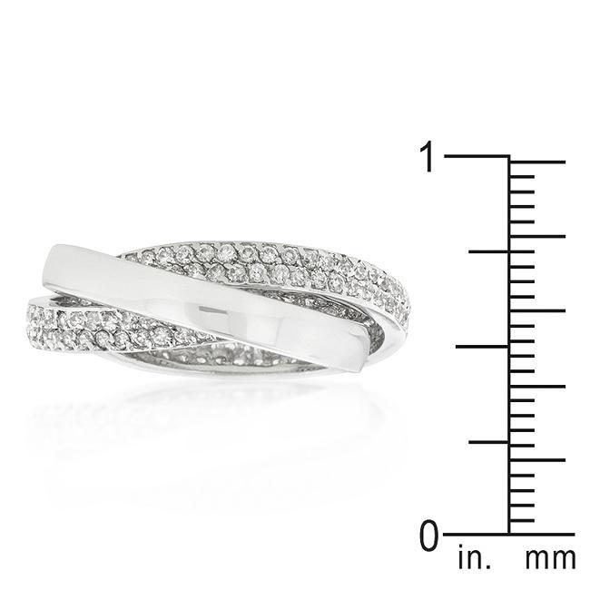 Eternity Band Triplet with Clear Cubic Zirconia Rings JGI   