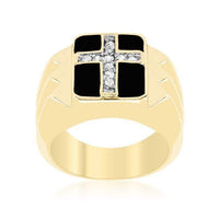 Thumbnail for Faceted Cross Cubic Zirconia Ring Rings JGI   