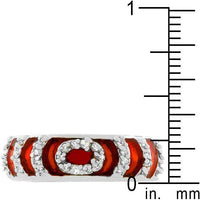 Thumbnail for Garnet Enamel Ripple Ring Rings JGI   