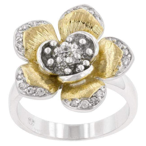 Golden Petals Cocktail Ring Rings JGI   