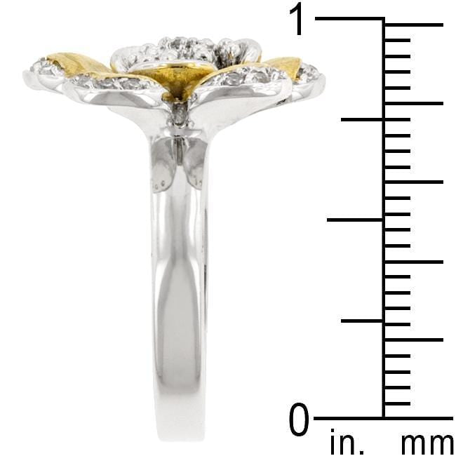 Golden Petals Cocktail Ring Rings JGI   