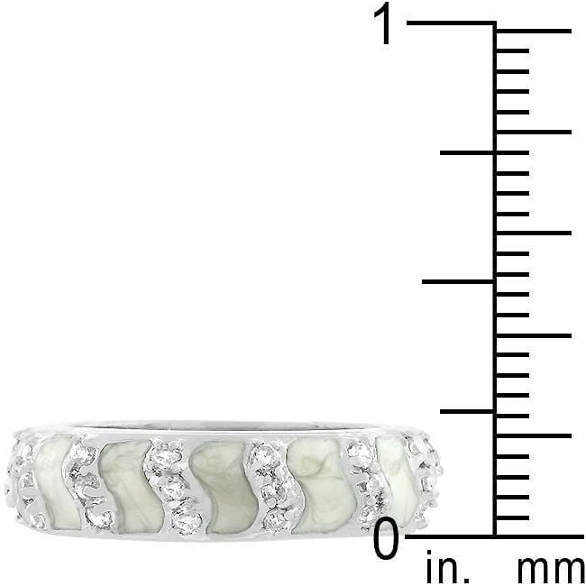 Gray Eternity Enamel Ring Rings JGI   
