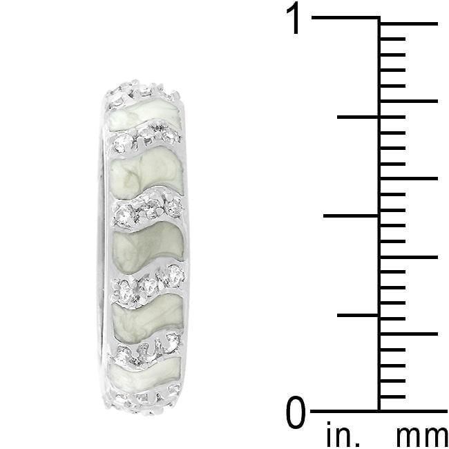 Gray Eternity Enamel Ring Rings JGI   