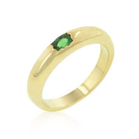 Thumbnail for Green Oval Simple Ring Rings JGI   