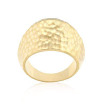 Thumbnail for Hammered Golden Fashion Ring Rings JGI   