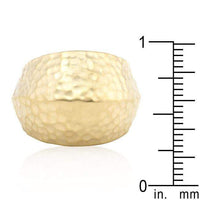 Thumbnail for Hammered Golden Fashion Ring Rings JGI   