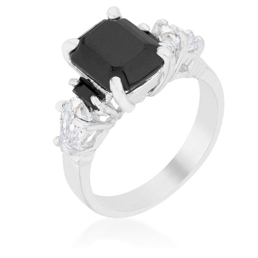 Jet Black Cocktail Ring Rings JGI   