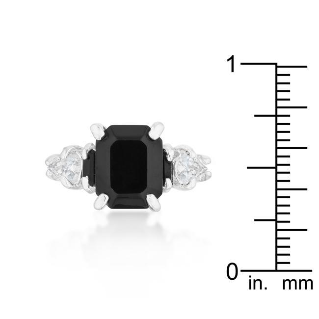 Jet Black Cocktail Ring Rings JGI   