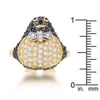 Thumbnail for Jet Black Cubic Zirconia Penguin Fashion Ring Rings JGI   