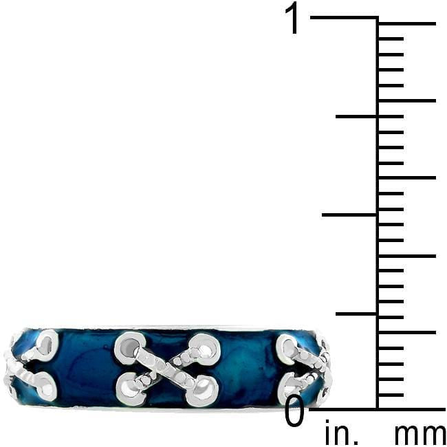 Laced Enamel Eternity Band Rings JGI   