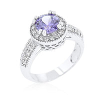 Thumbnail for Lavender Halo Engagement Ring Rings JGI   