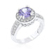 Lavender Halo Engagement Ring Rings JGI   