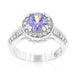 Lavender Halo Engagement Ring Rings JGI   