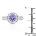 Lavender Halo Engagement Ring Rings JGI   