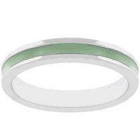 Thumbnail for Light Green Enamel Eternity Ring Rings JGI   