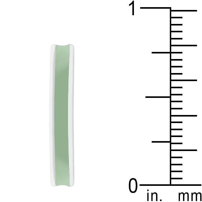 Light Green Enamel Eternity Ring Rings JGI   