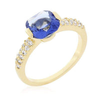 Thumbnail for Light Purple Cushion Cut Cubic Zirconia Engagement Ring Rings JGI   