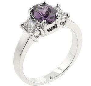 Lilac Engagement Ring Rings JGI   