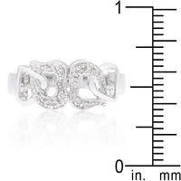 Thumbnail for Linked Cubic Zirconia Hearts Ring Rings JGI   