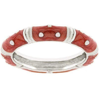 Thumbnail for Marble Pink Enamel Stacker Ring Rings JGI   