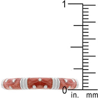 Thumbnail for Marble Pink Enamel Stacker Ring Rings JGI   