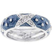 Marbled Blue Enamel Ring Rings JGI   