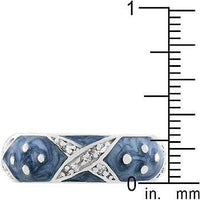 Thumbnail for Marbled Blue Enamel Ring Rings JGI   