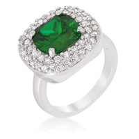 Thumbnail for Micropave Green Bridal Cocktail Ring Rings JGI   