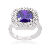 Thumbnail for Micropave Purple Bridal Cocktail Ring Rings JGI   