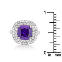 Thumbnail for Micropave Purple Bridal Cocktail Ring Rings JGI   