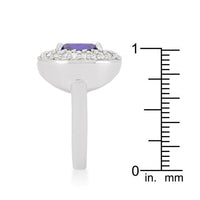 Thumbnail for Micropave Purple Bridal Cocktail Ring Rings JGI   