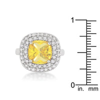 Thumbnail for Micropave Yellow Bridal Cocktail Ring Rings JGI   