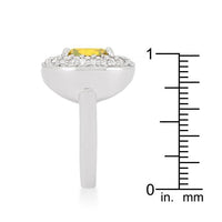 Thumbnail for Micropave Yellow Bridal Cocktail Ring Rings JGI   