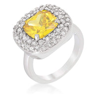 Thumbnail for Micropave Yellow Bridal Cocktail Ring Rings JGI   