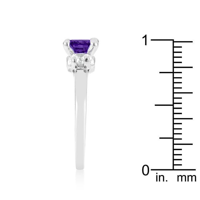 Mini Amethyst Triplet Ring Rings JGI   