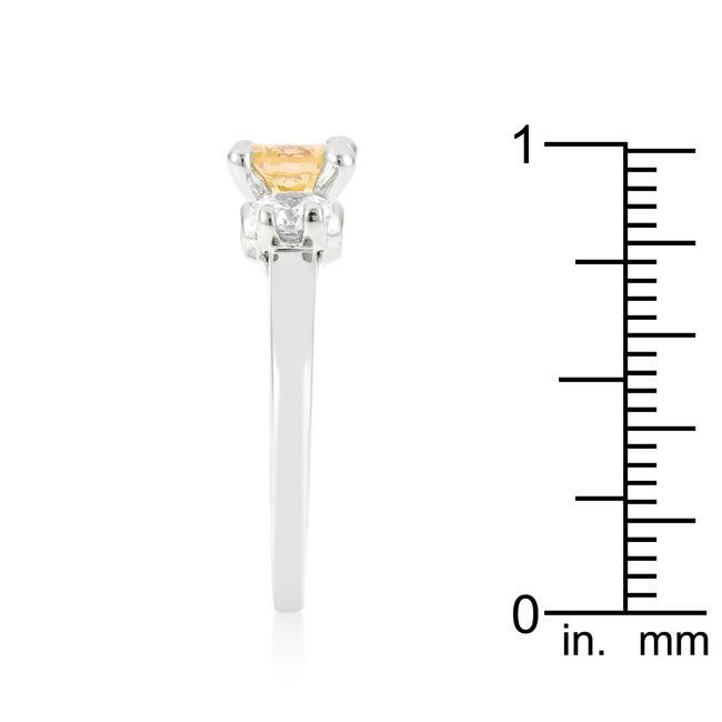 Mini Champagne Triplet Ring Rings JGI   