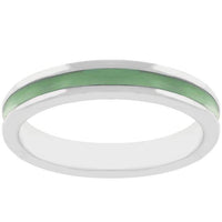 Thumbnail for Olive Green Enamel Eternity Ring Rings JGI   