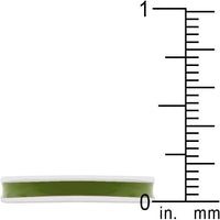 Thumbnail for Olive Green Enamel Eternity Ring Rings JGI   