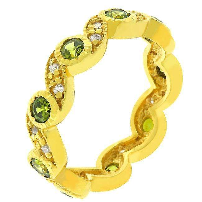 Olive Leaves Eternity Ring Rings JGI   